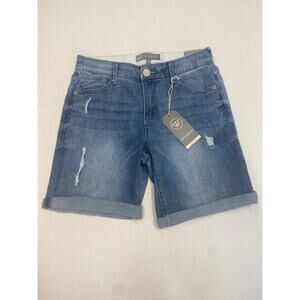 Wit & Wisdom Ab-Solution Cuffed Denim Blue Shorts Size 2 (b3)